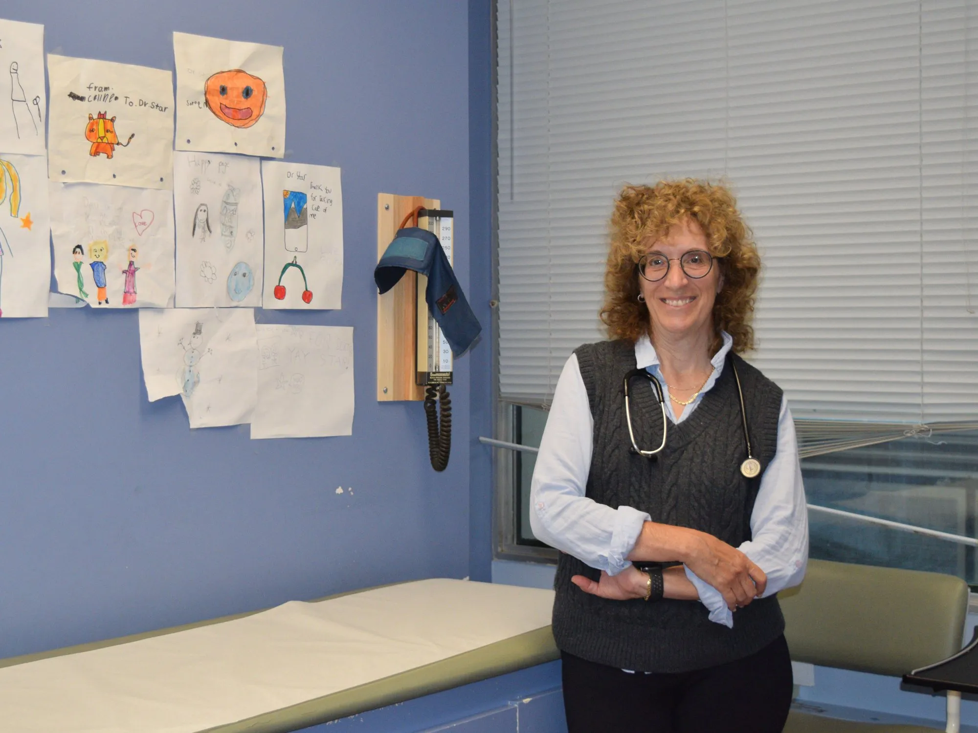 Dr. Janet Star in an exam room at the clinic
